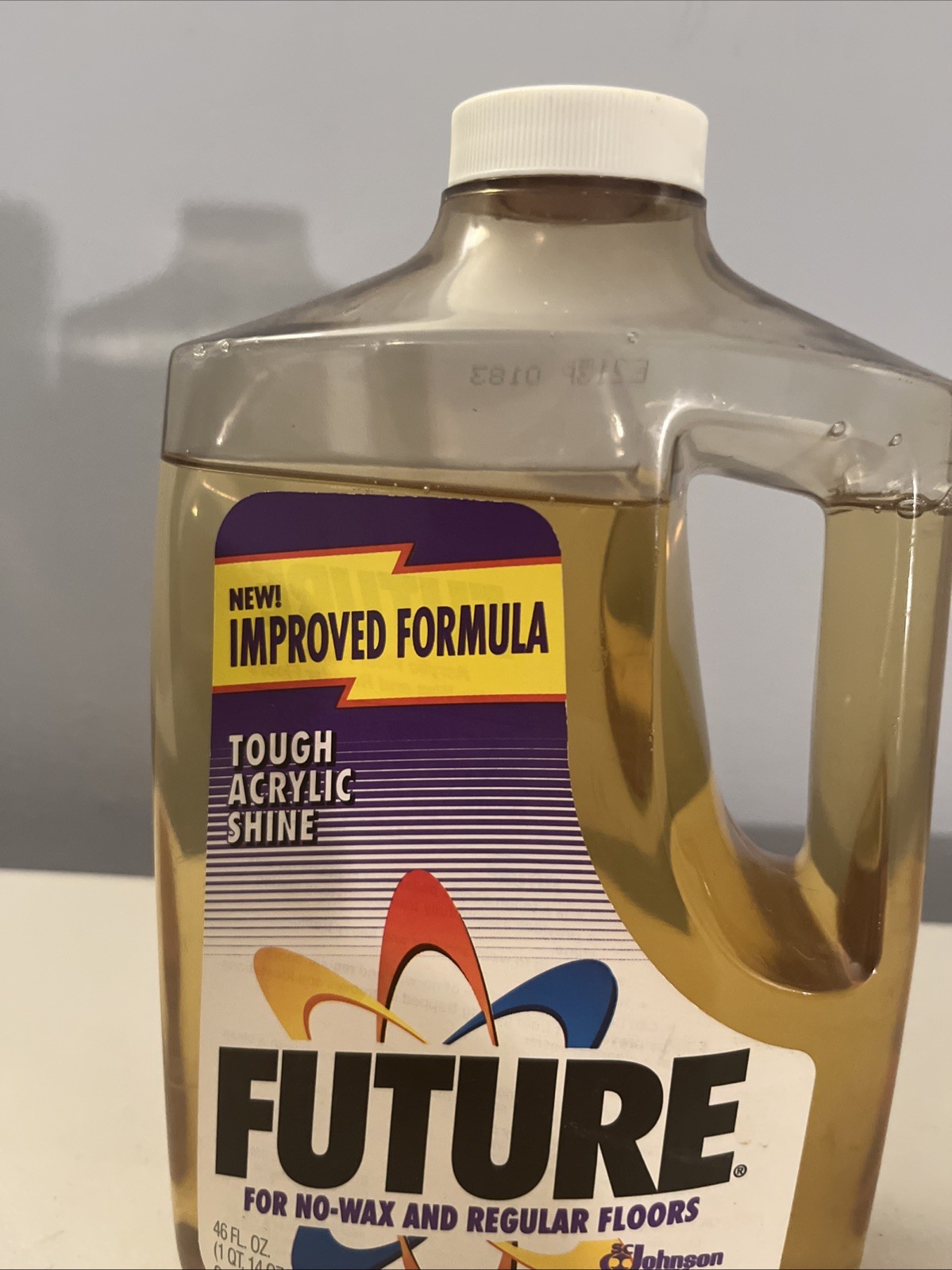 Vintage Future No Wax Floor Shine Johnson 90% Full Floor Cleaner