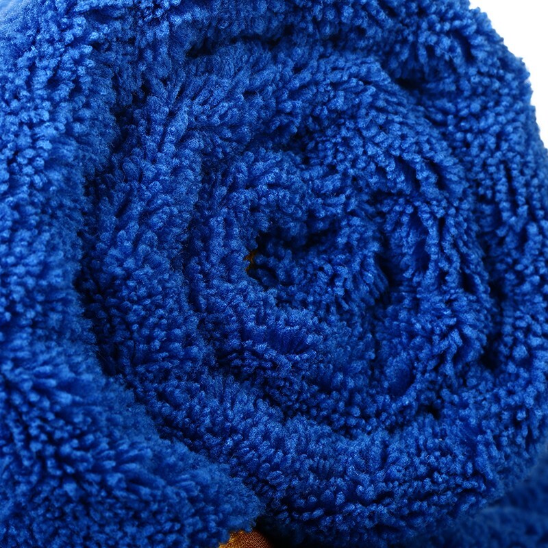 6 Pc Thick Microfiber Plush Towel Cleaning No-Scratch Rag Detailing 16″x24″ Blue