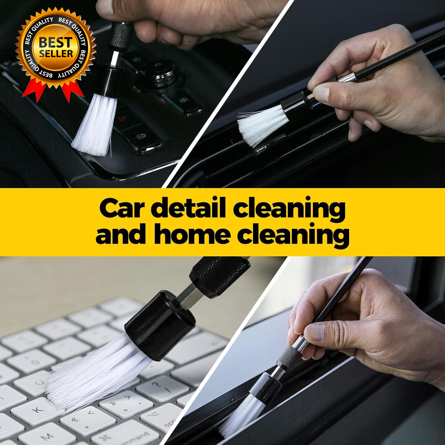 7Pack Drill Brush Attachment Set-Car Interior Detailing Kit