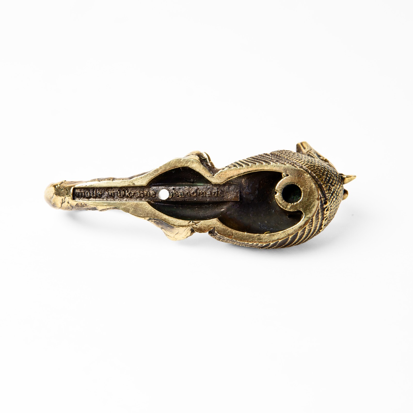 Armadillo, brass large hook, exquisite details. Perfect for clothes, towels, hat