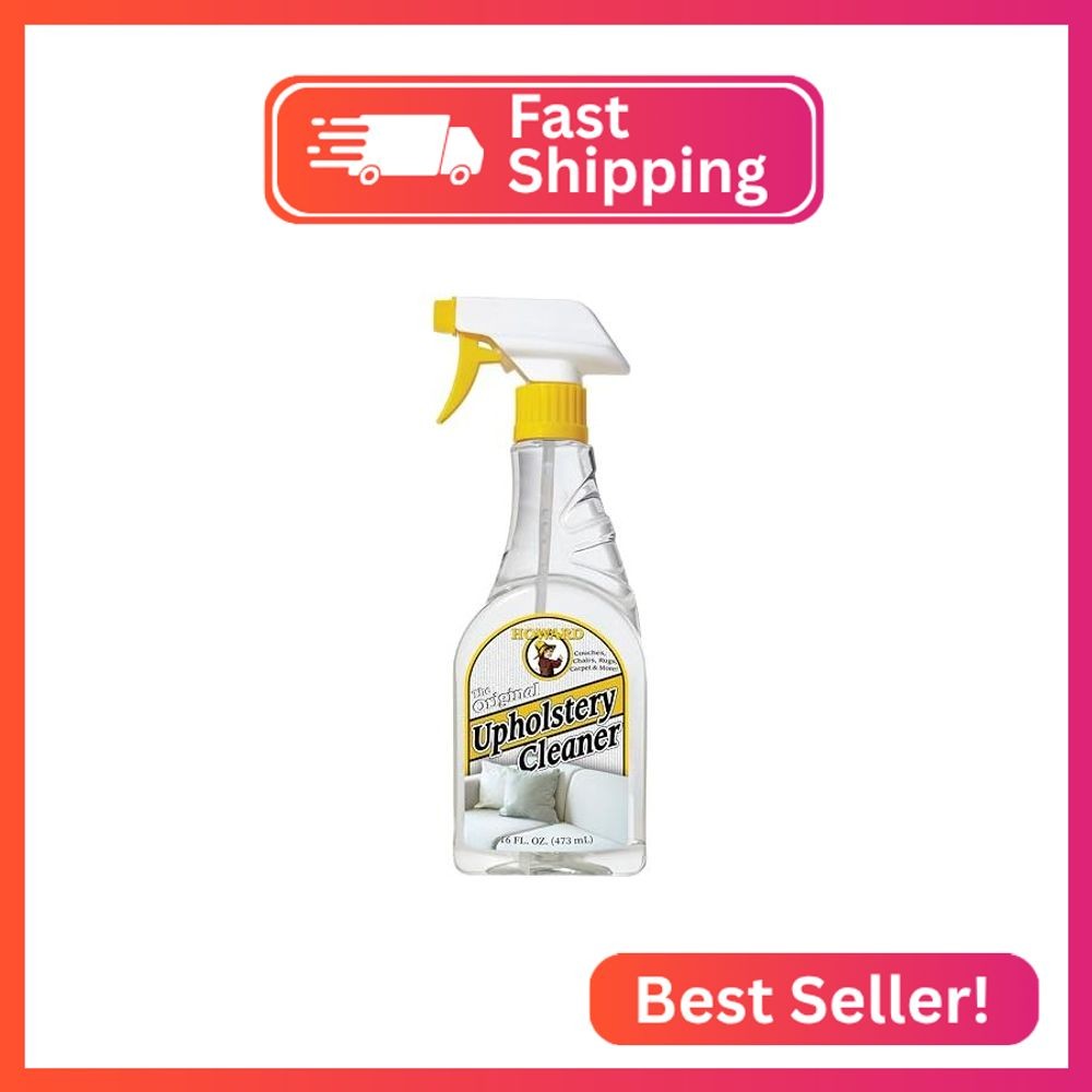 HOWARD Products Upholstery Cleaner for Furniture, Couches, Chairs, Rugs, and Car