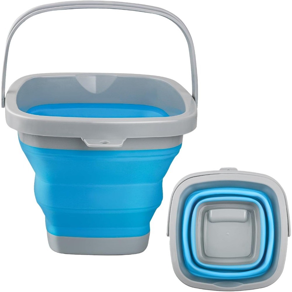 Bucket and Ice Bucket-5L(1.3Gallon)Household Cleaning Silicone Dust Mops Bucket
