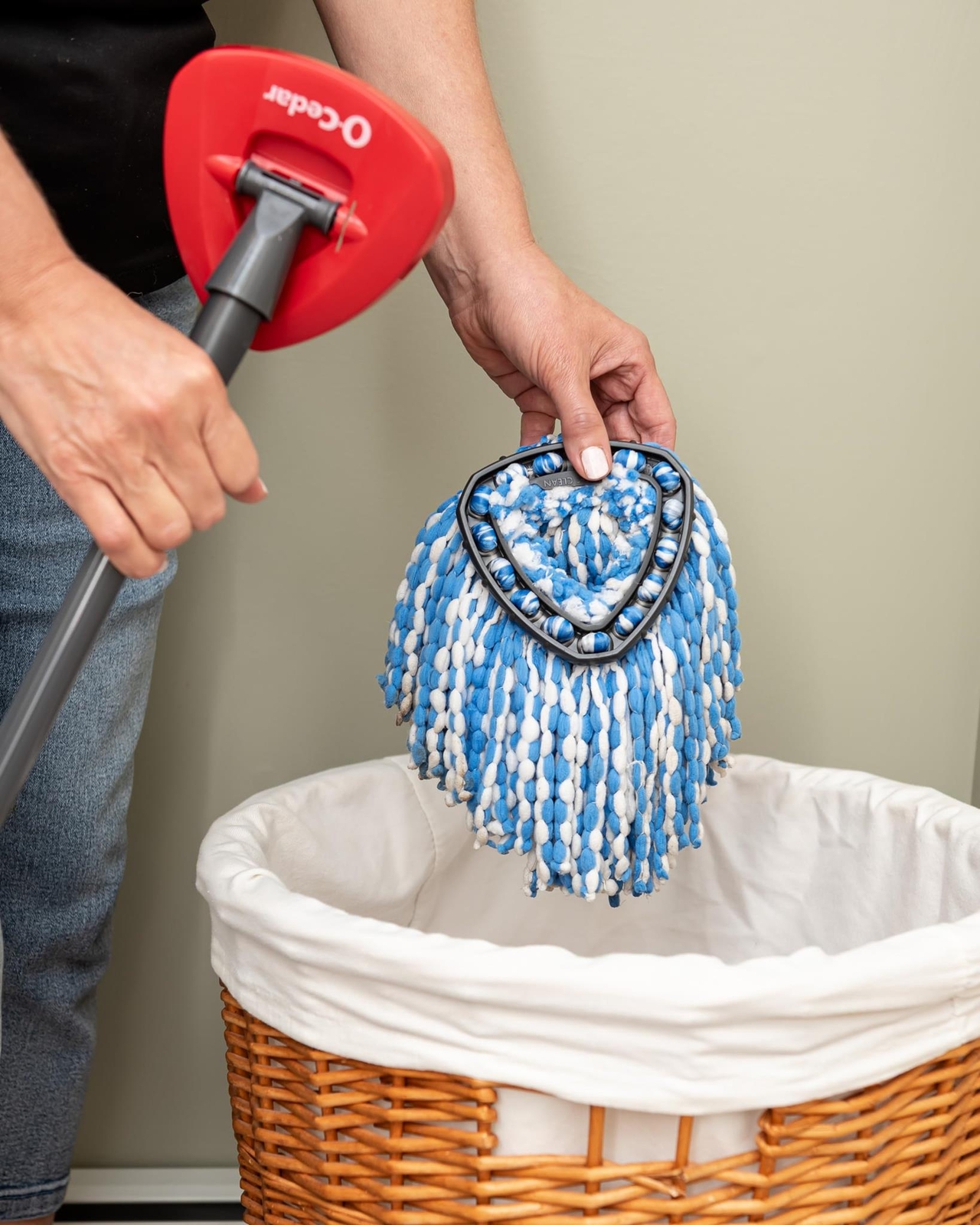 O-Cedar EasyWring RinseClean Microfiber Spin Mop & Bucket Floor Cleaning System