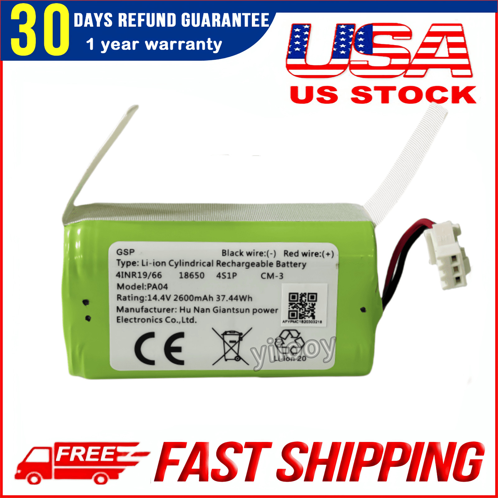 New Battery For Eufy RoboVac 11,11S,11S Max, 12, 15T,15C,15C Max,25C,30,30C Max