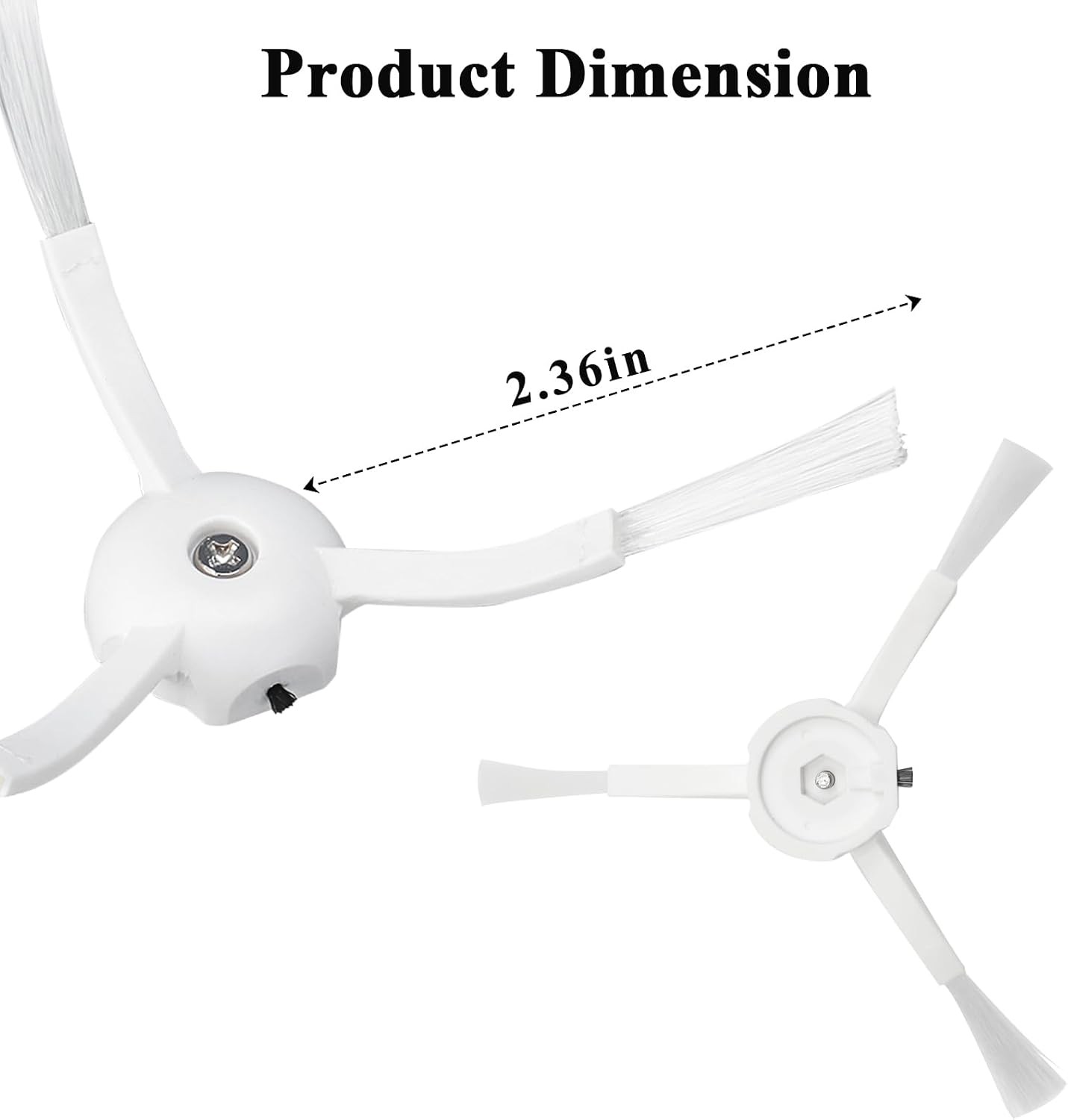 Side Brushes Replacement Compatible with Roborock Q Revo Qrevo S Qrevo Pro