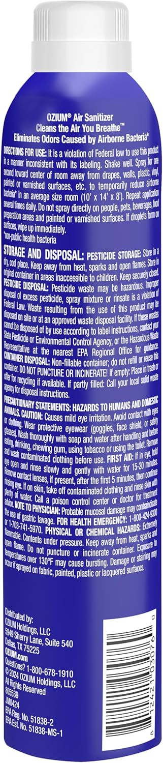 Ozium 8 Oz. Air Sanitizer & Odor 8 Ounce (Pack of 2), 8 2)