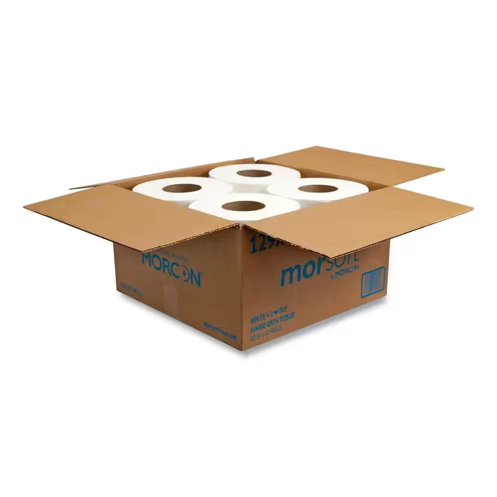 Toilet Paper 2-Ply Jumbo White Septic Safe Commercial Residential (12/Carton)