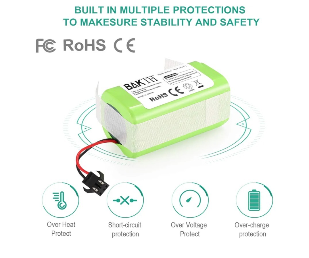 14.4v Battery Ecovacs Deebot N79 N79S 500 DN622 Eufy 11 11S 15 15C 15S 25C 30