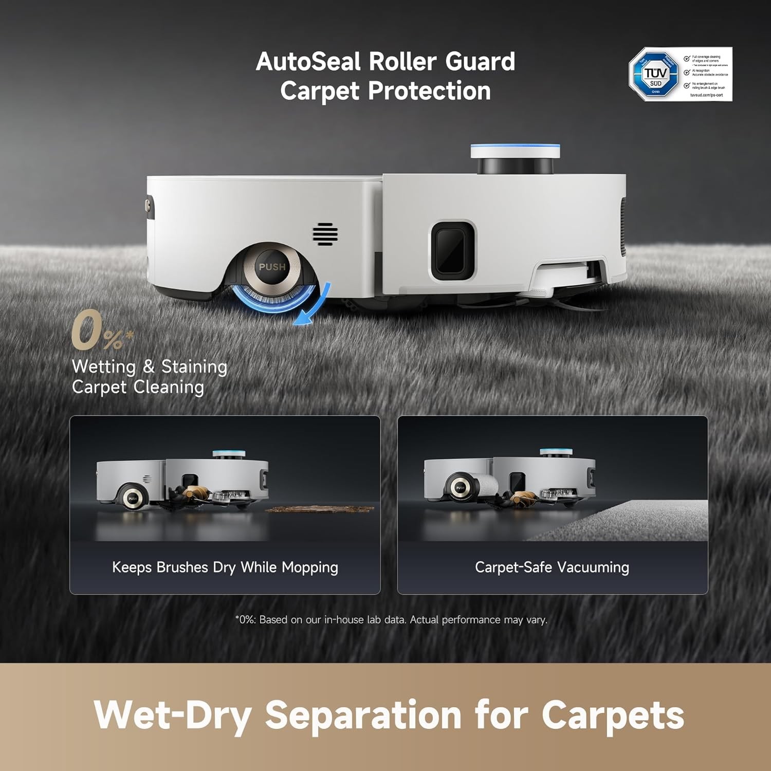 DREAME Aqua10 Ultra Roller Robot Vacuum 30,000Pa Suction｜Certified Refurbished