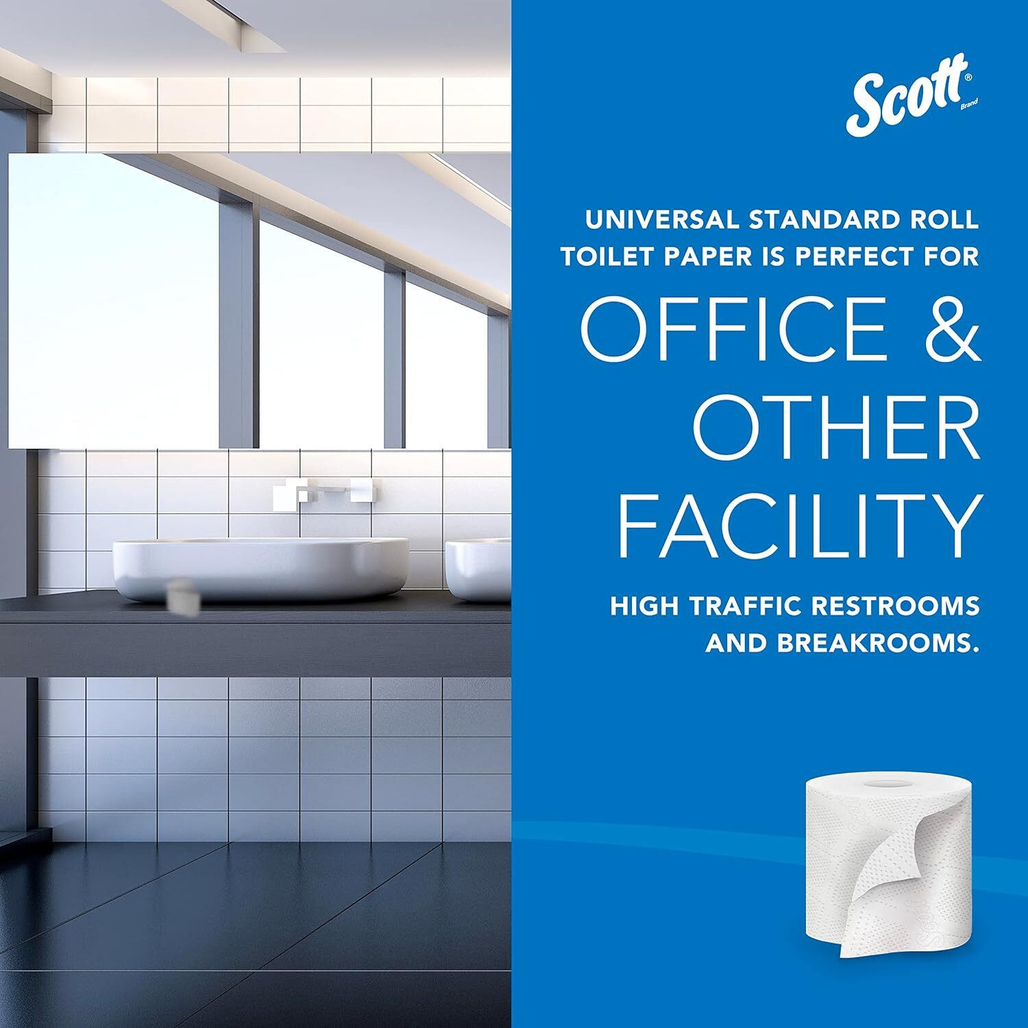 80 Rolls Scott Soft Toilet Paper 473 Sheets 2Ply No Clog Septic Safe Bulk Supply