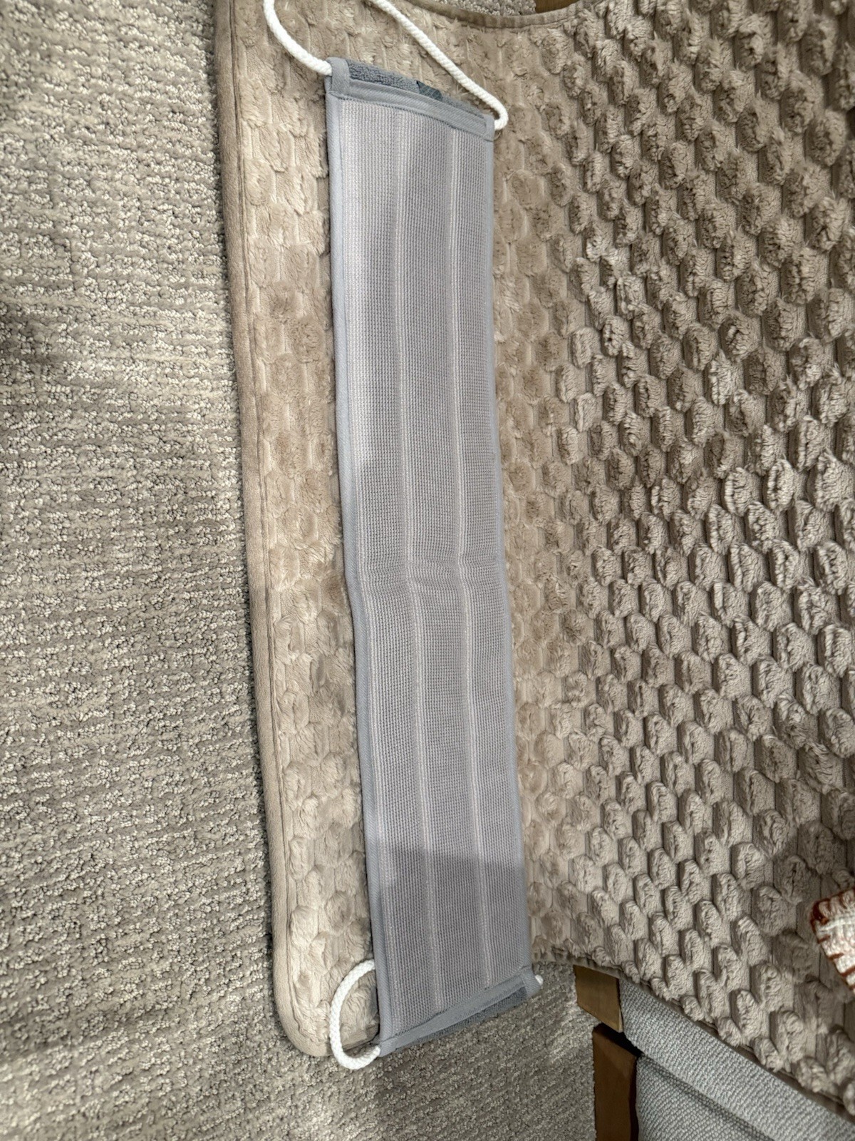 Norwex 25″ Body Scrubber Gray Baclock & 2 Wash Cloths Blue / Green