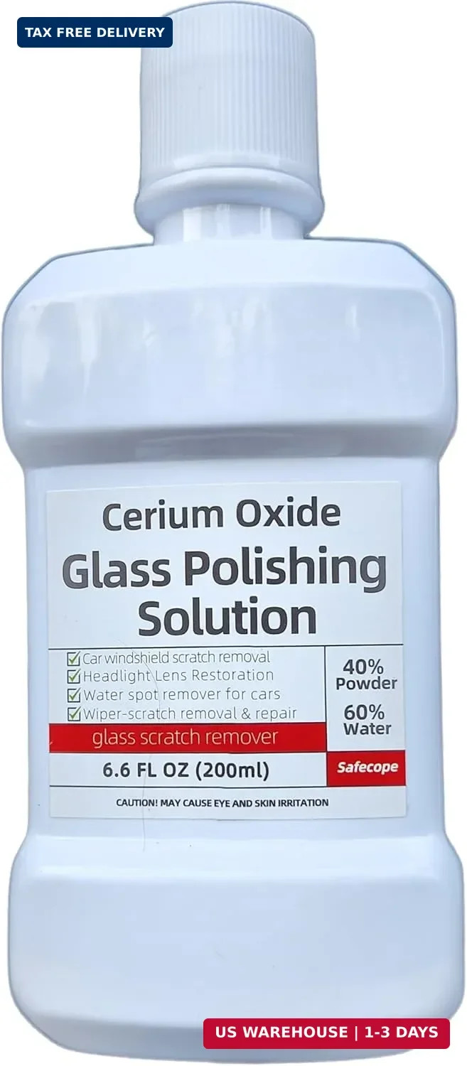 200Ml Cerium Oxide Glass Polishing Liquid – Deep Cleaning Glass & Removes Wiper