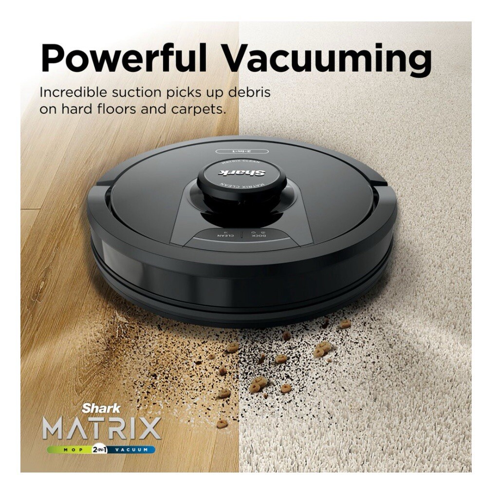 Shark Matrix Plus 2-in-1 Robot Vacuum & Mop with 30 Day Dock NEW Precision Map
