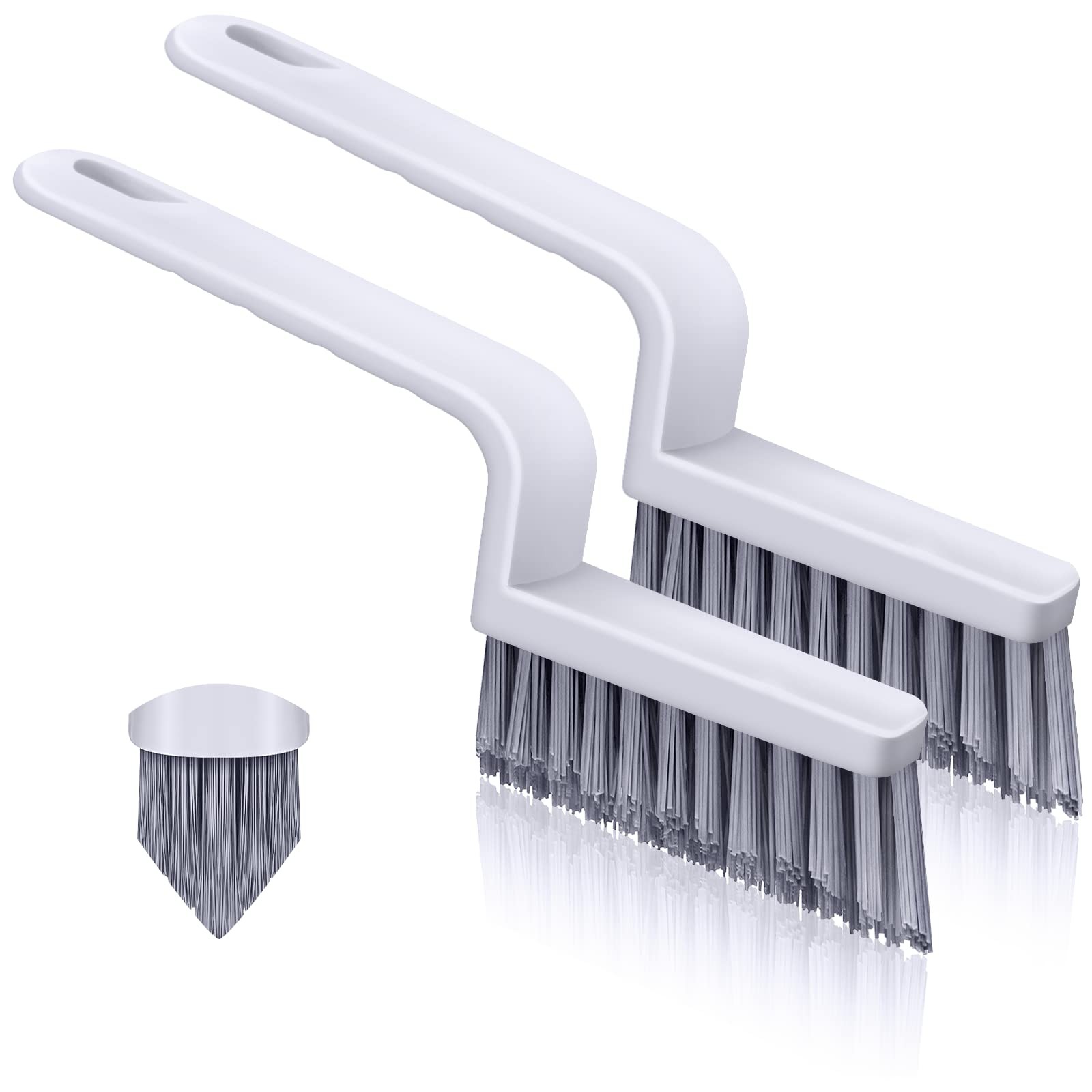 Grout Cleaner Brush V Shape, Stiff Grout Cleaning Brushes for Tile Floor