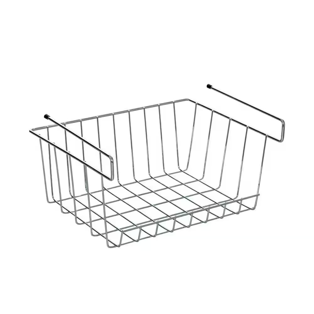 10 In. H X 11.5 In. W Chrome Alloy 1-Drawer Wire Basket