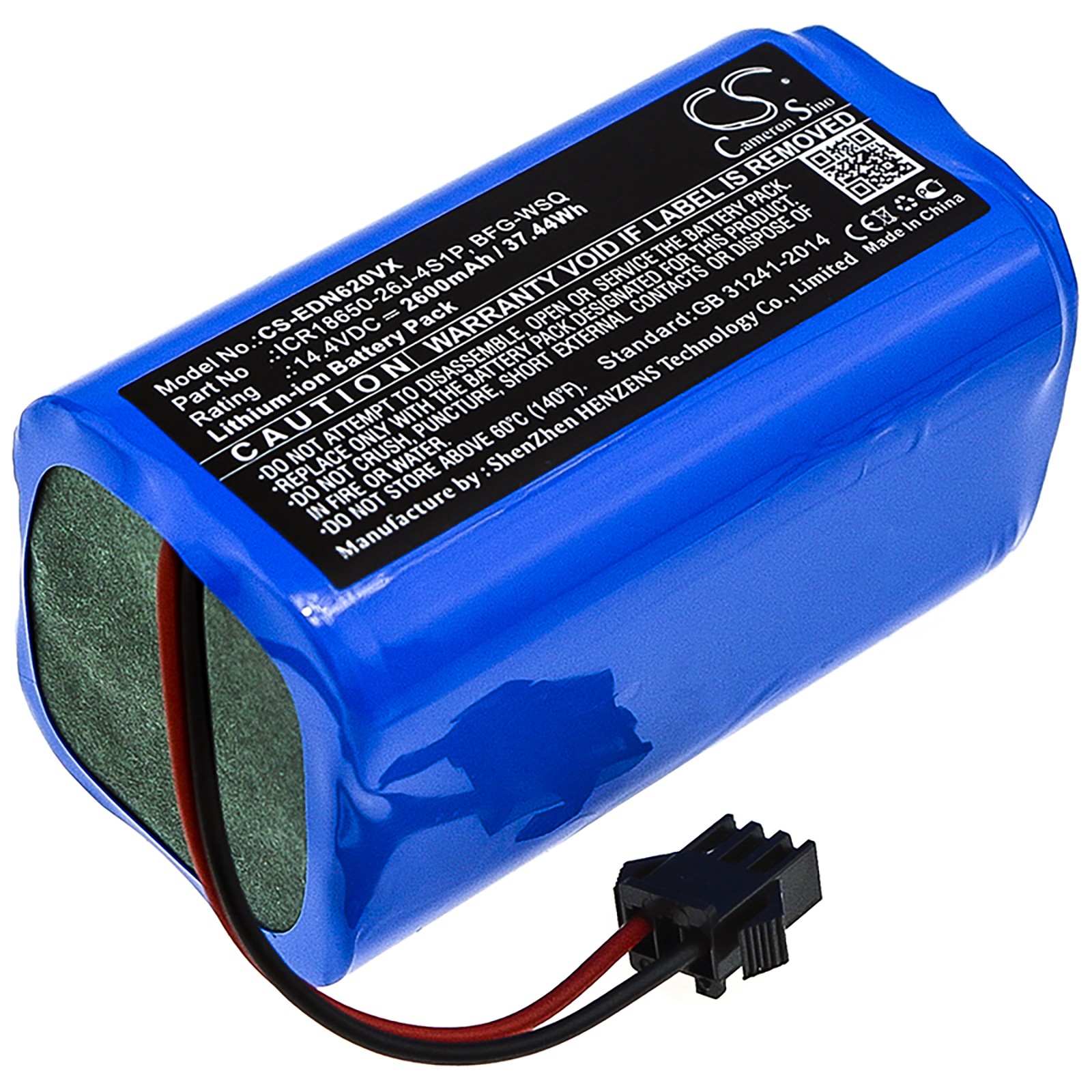 Battery for Ecovacs DN620 CEN360 UR ZY-4S1P-AAM CMICR F8M7-4S1P 10002265