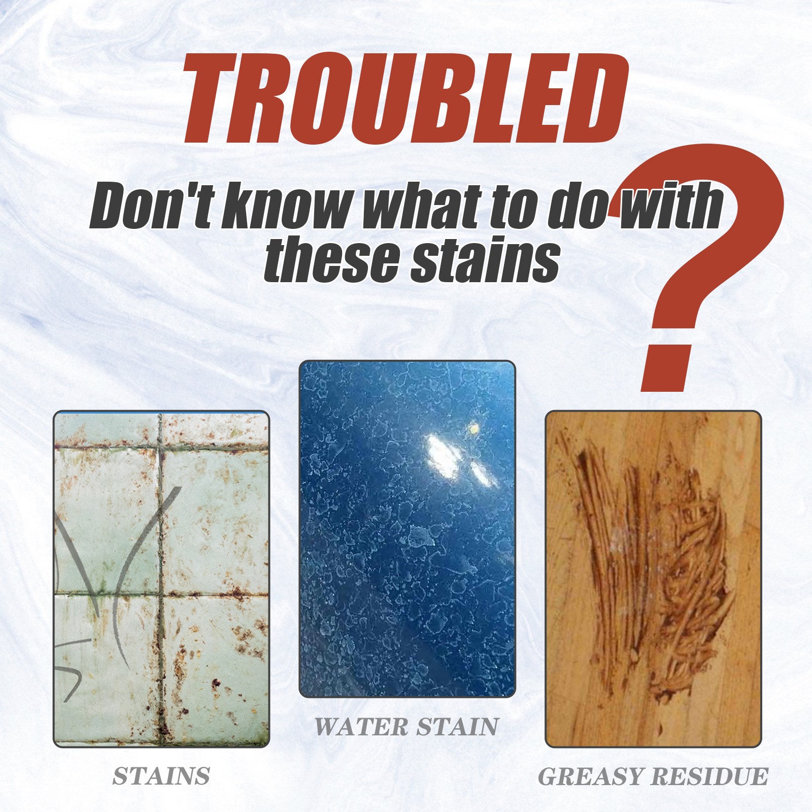 Stone & Marble Cleaner Powder Granite Tile Polish for Kitchen Countertop