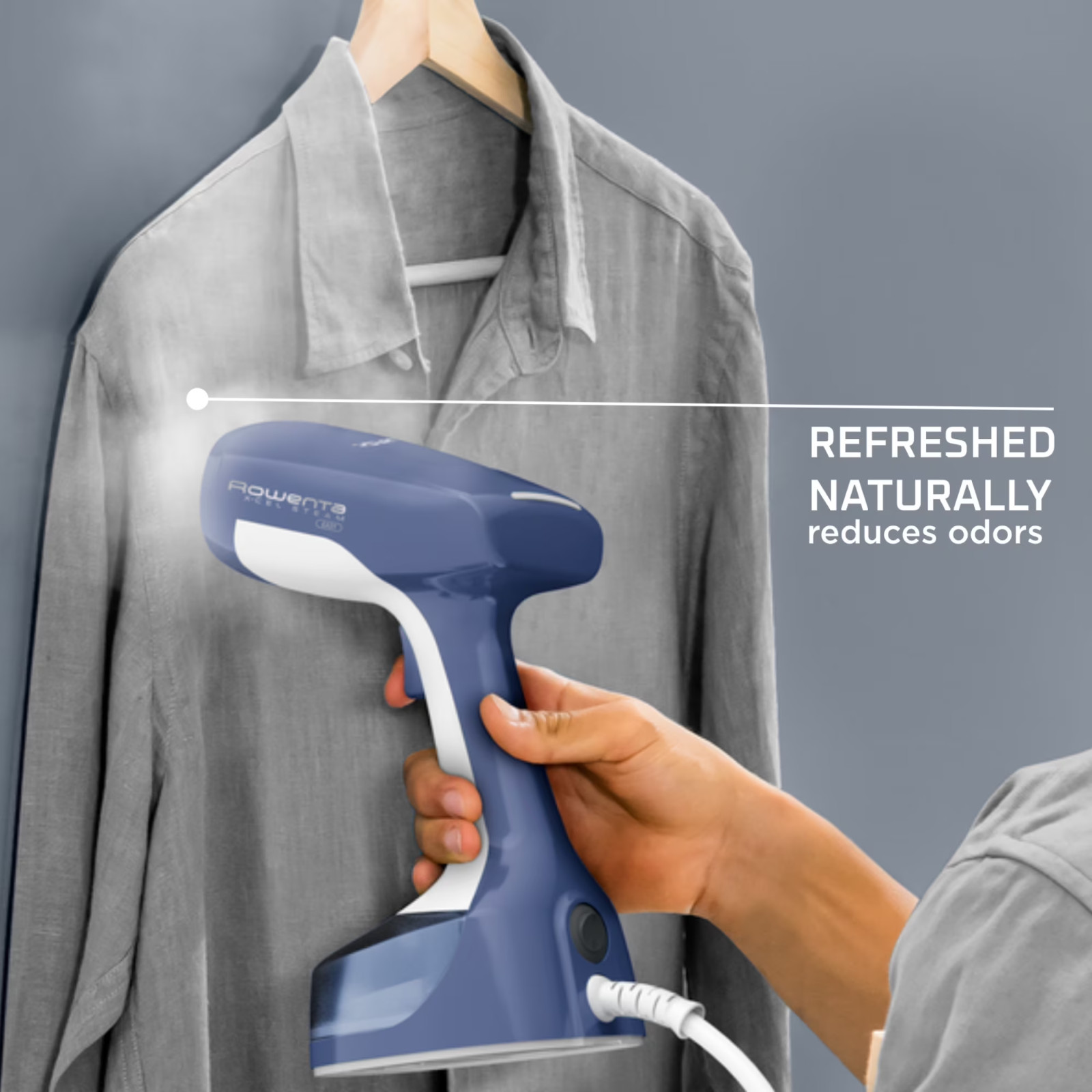 Rowenta X-Cel Easy Steam Handheld Garment Steamer, 1400 Watts, 5 oz Detachable