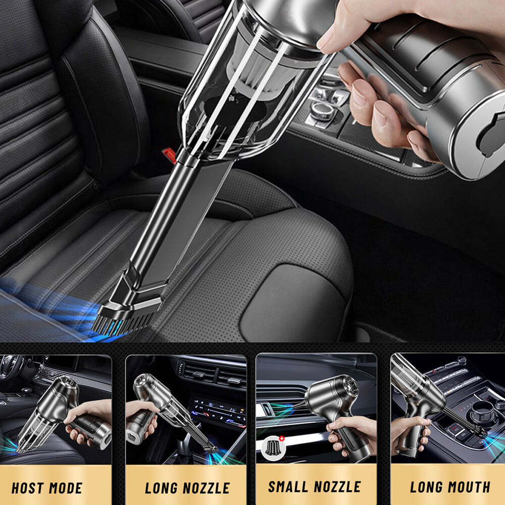 3 in 1 Upgrade Car Vacuum Cleaner Air Blower Wireless Handheld Rechargeable Mini
