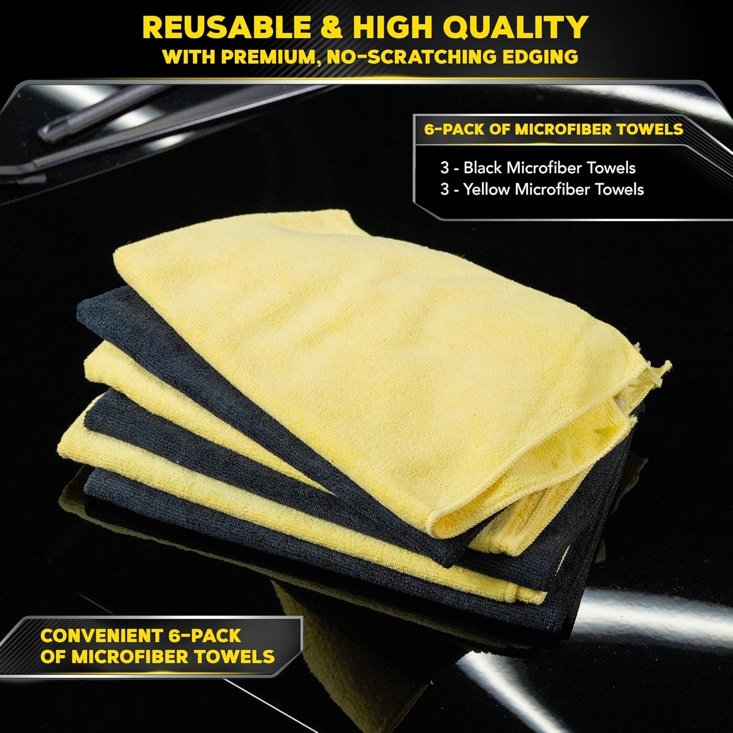 Meguiar’S X2025 Supreme Shine Microfiber Towels -6 Pack