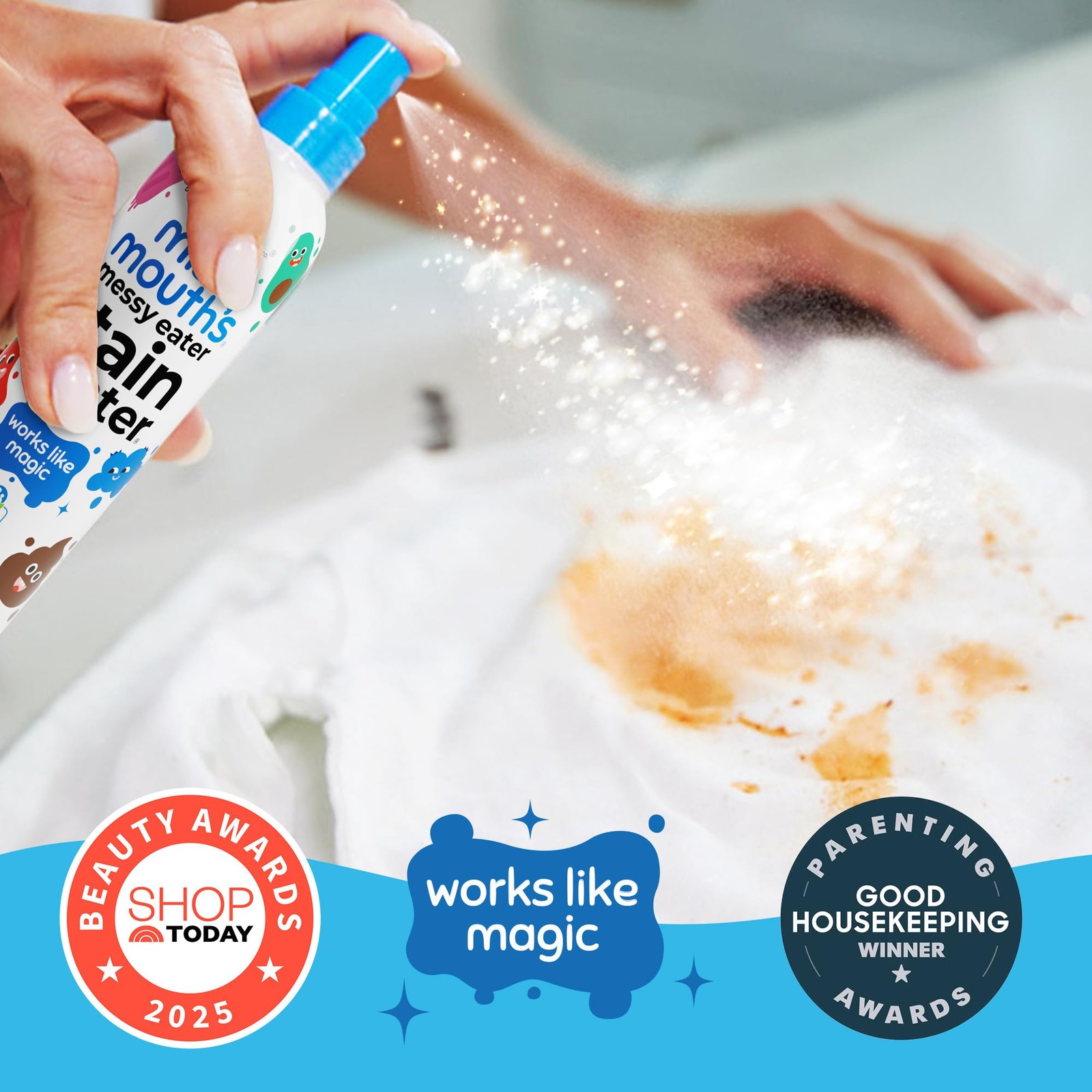 Miss Mouth’s Messy Eater Stain Treater Spray Laundry Stain Remover 4 Oz Newborn