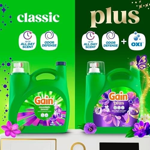 Gain Plus Oxi Liquid Laundry Detergent Moonlight Breeze 170 fl oz 129 Loads