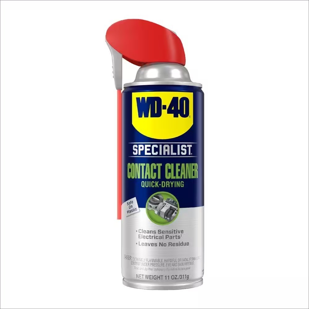 WD-40 11 oz. Contact Cleaner, Quick-Drying Electric Equipment Cleaner with Smart