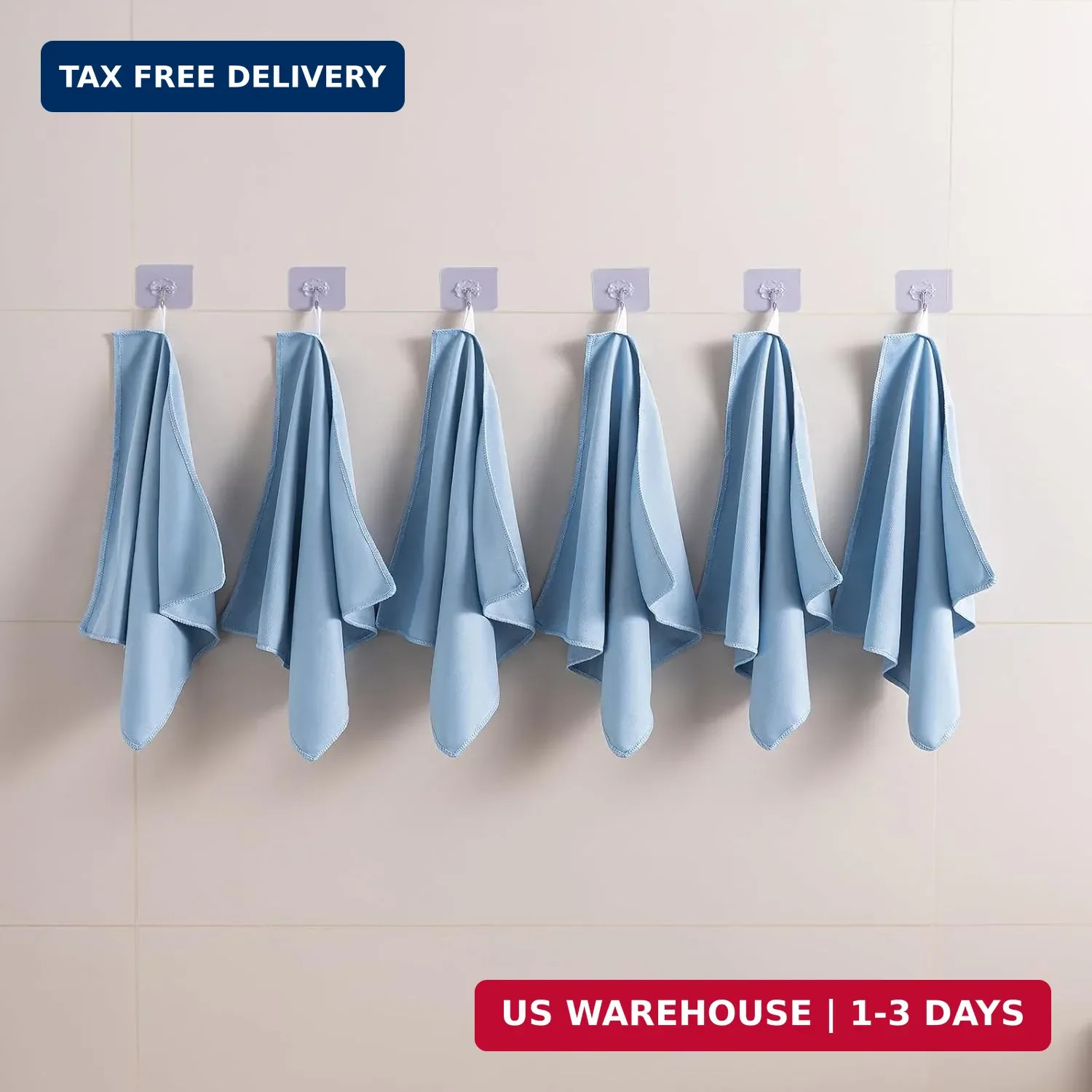 Microfiber Glass Cleaning Cloth 8 Pack, 16 Inch X 12 Inch, Lint Free Quickly Cle