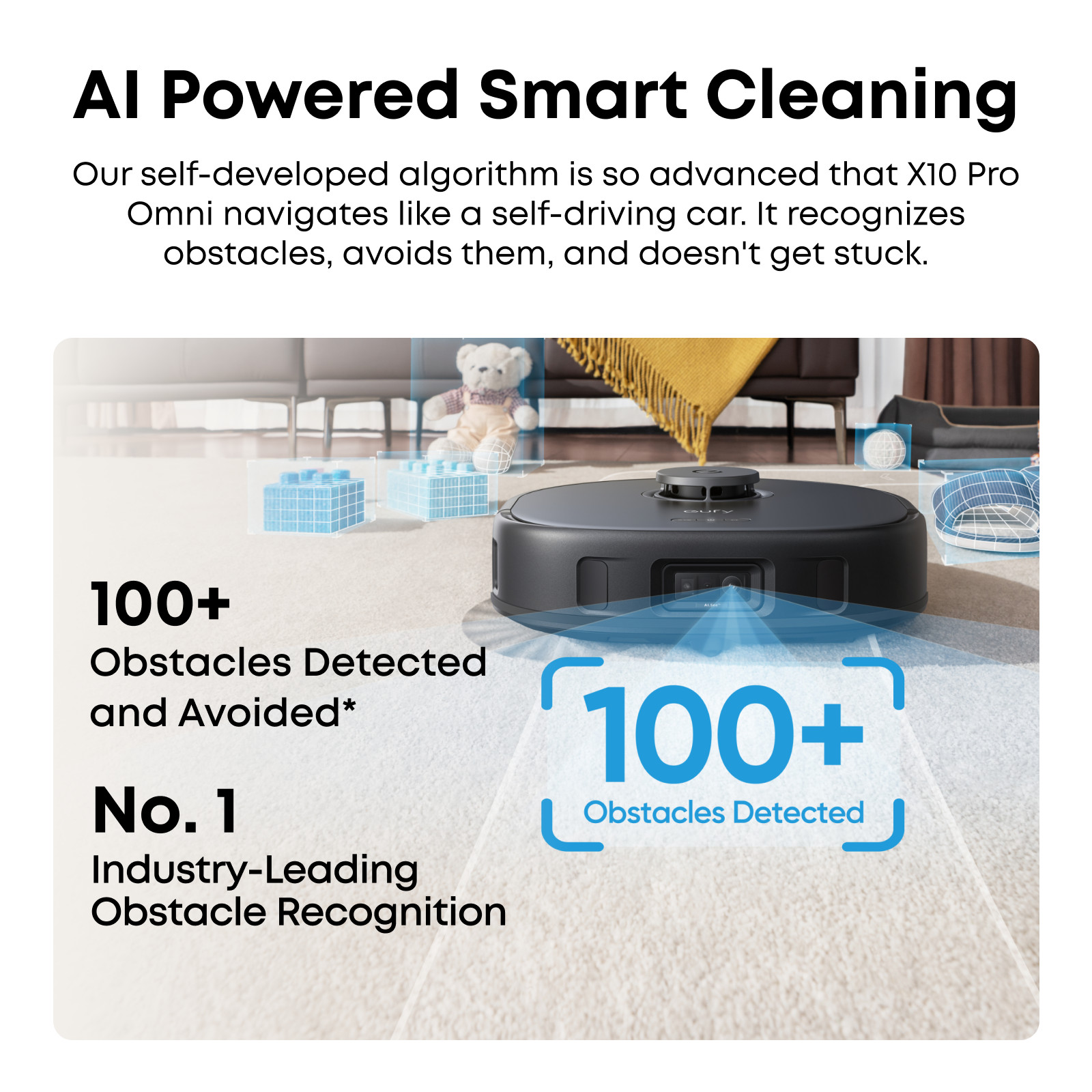 eufy X10 Pro Omni Robot Vacuum Dual Mops Wash&Dry 8000Pa Self Emptying|Refurbish
