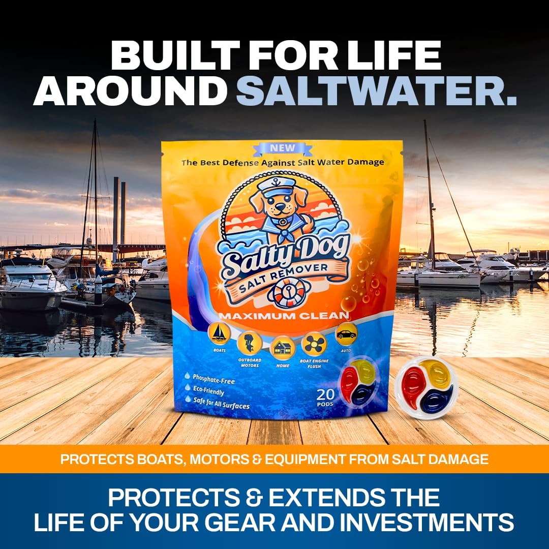 D Vein Salty Dog Salt Cleaner Pods All-Purpose Salt Remover & Wash Solution