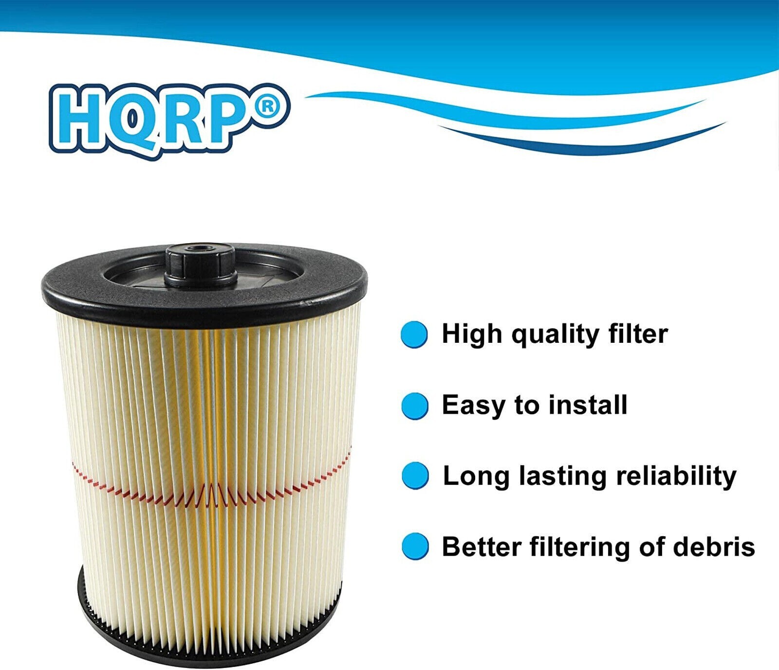 Cartridge Filter for Craftsman 917816 General Purpose Red Stripe 5-32 Gallon Vac