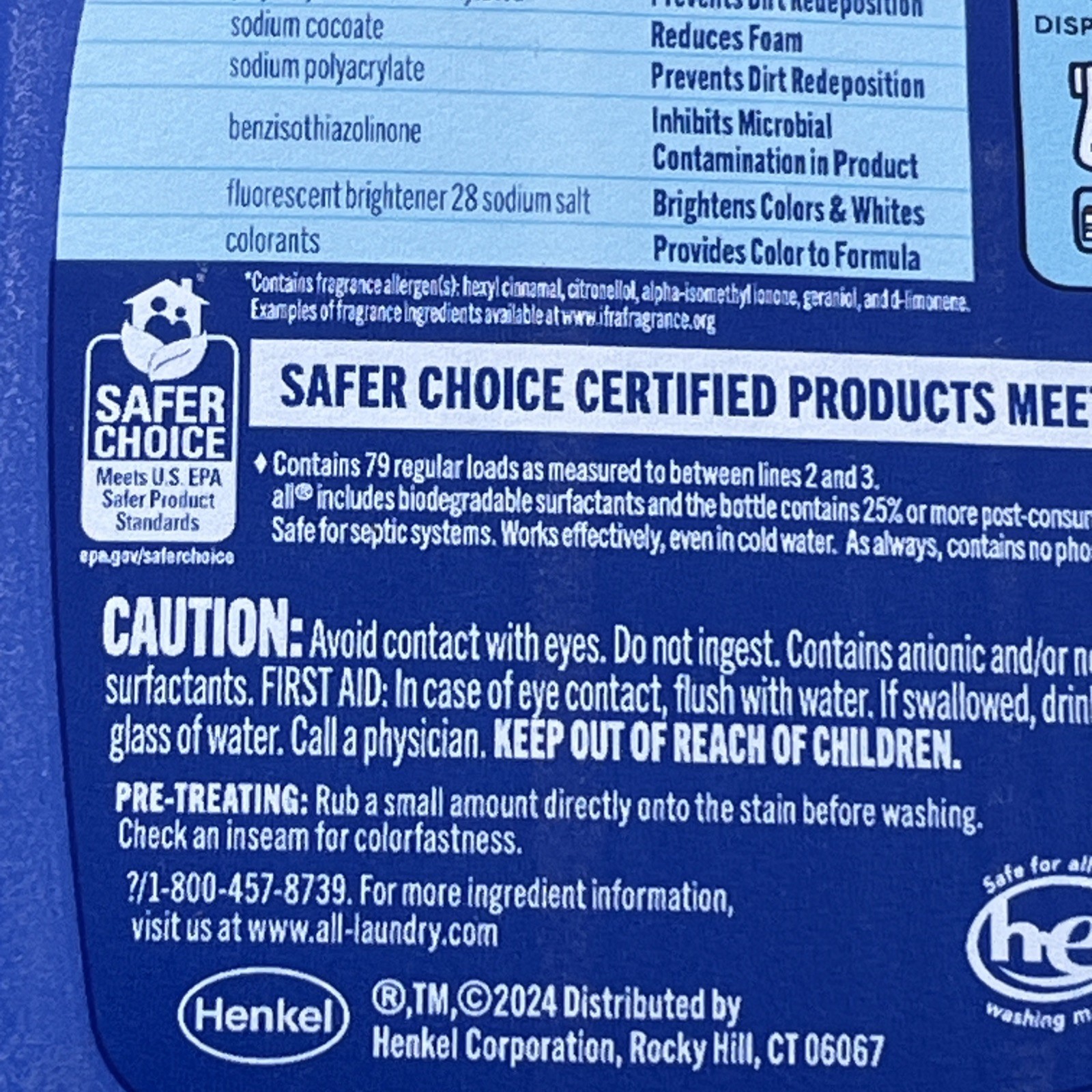 All OXI Plus Odor Lifter Liquid Laundry Detergent 141 Oz 5 In 1 Sunshine Fresh •