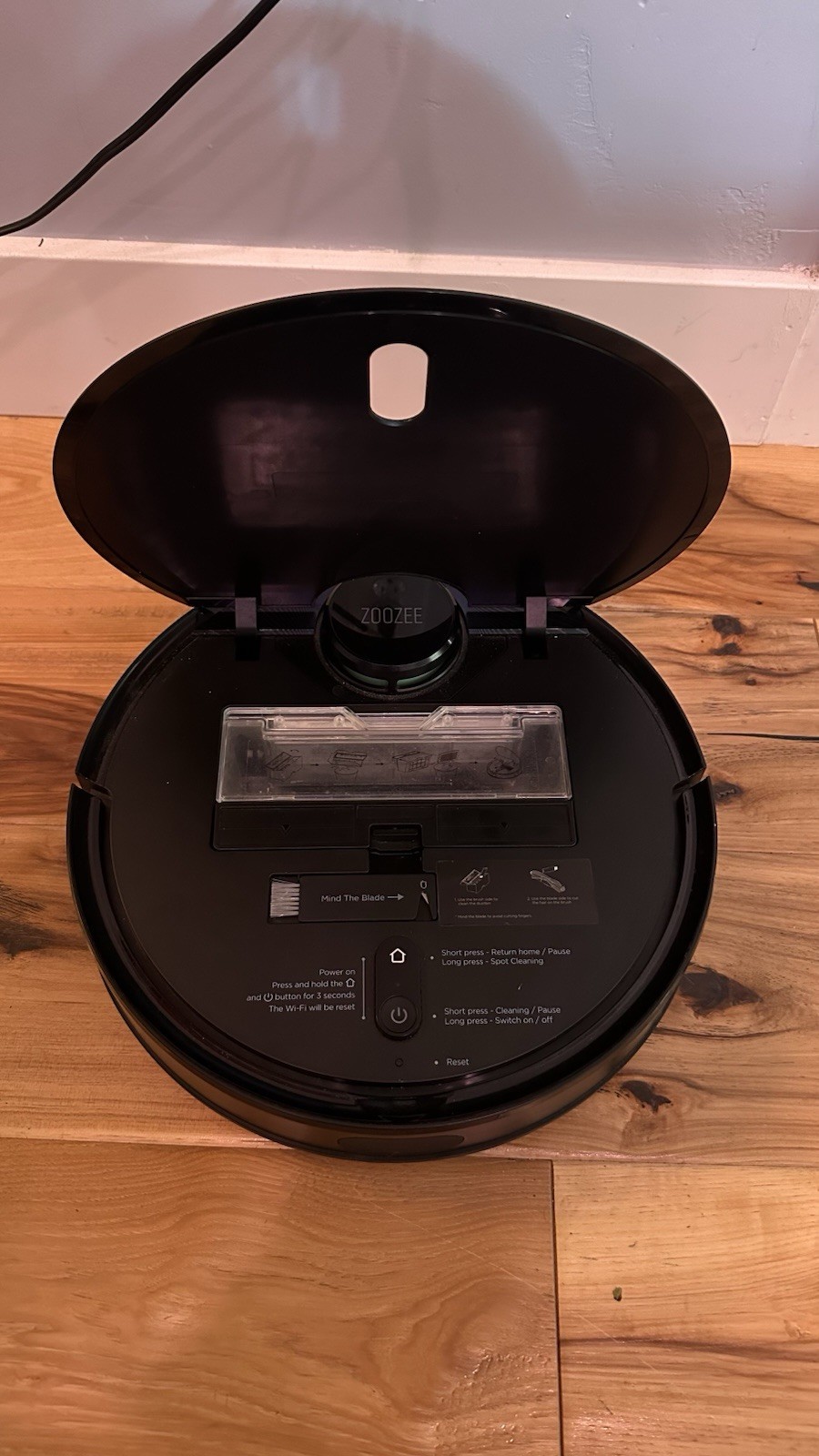 ZOOZEE Z70 Robotic Vacuum 2-in-1 Mopping, LIDAR, App, 400ML Dust, 600ML Water