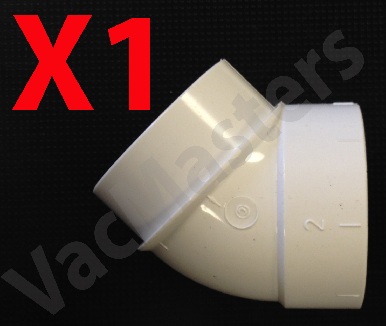 Central Vacuum 2″ PVC 45 degree elbow “street” – Used for rough-in (qty 1)