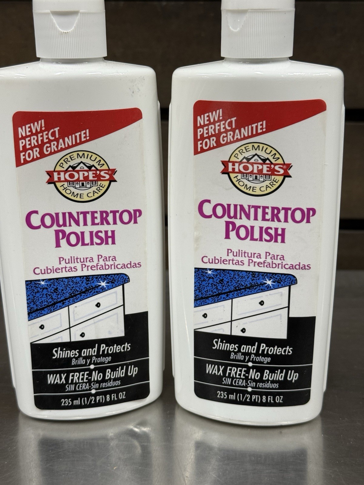 Lot of 2 – Hope’s Countertop Polish – 8 fl oz. – New