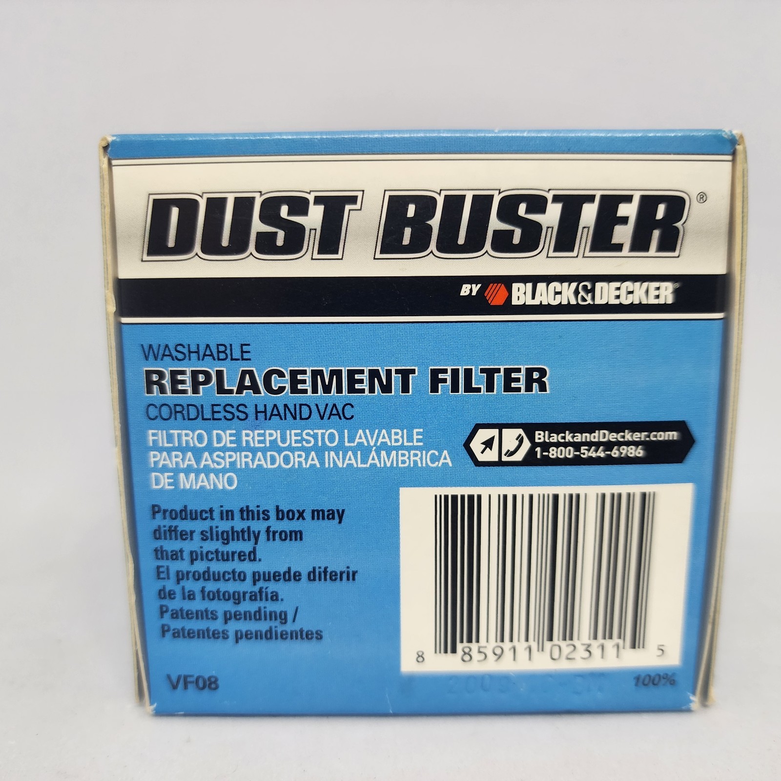 Dust Buster Washable Filter VF08 Replacement Cordless Hand Vac Black Decker NEW