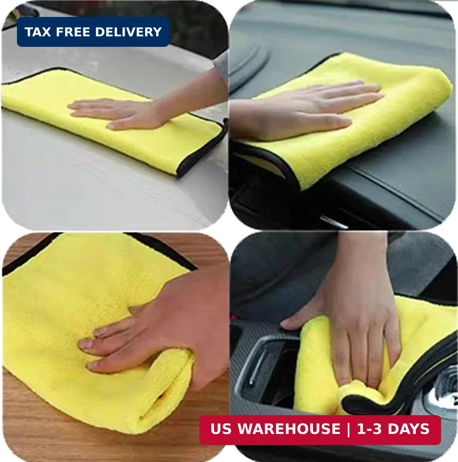 10 Pack Premium Microfiber Towels Coral velvet Washing and Detailing Towels for