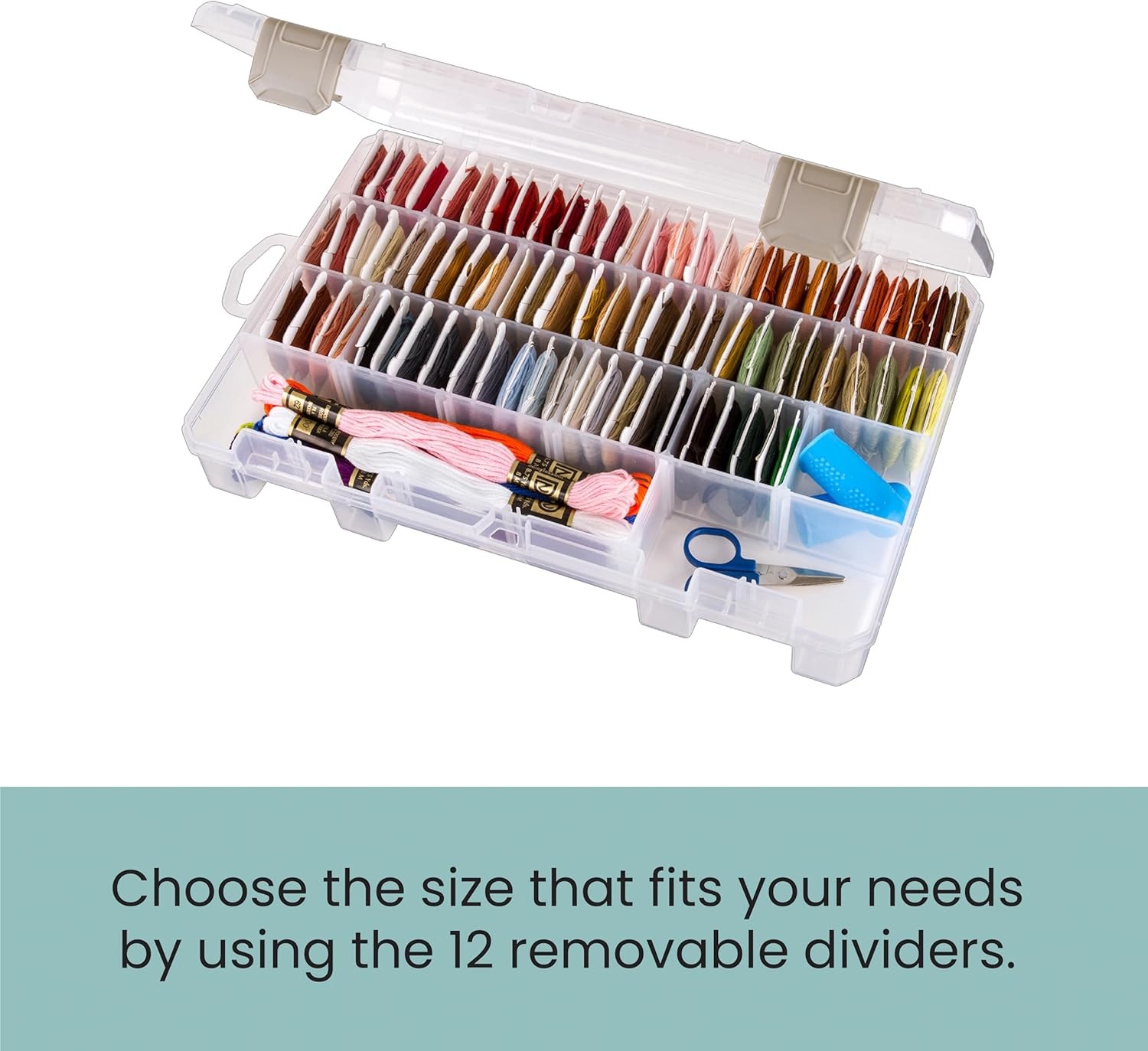 ArtBin Floss Finder Box: Clear Sewing 1 Count (Pack of 1), Multicolor