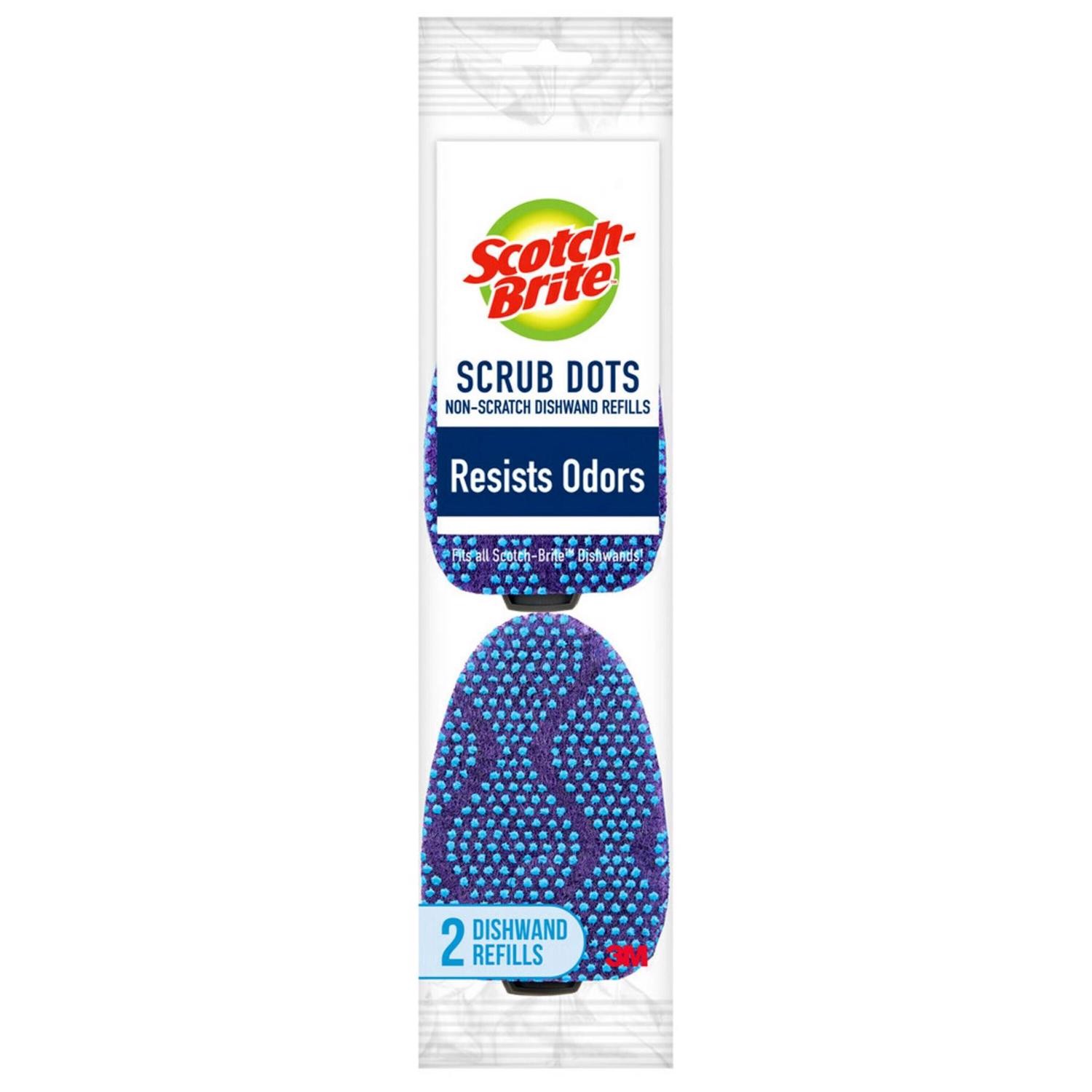 Scotch-Brite Heavy Duty Sponge Refill For Dishwand 1.65 in. L 2 pk (Pack of 2)