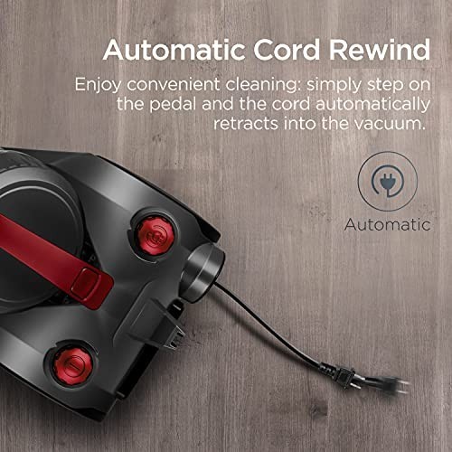 Canister Vacuum Cleaner Lightweight Bagless 2 5 Liter 960W Carpet Hard Floor