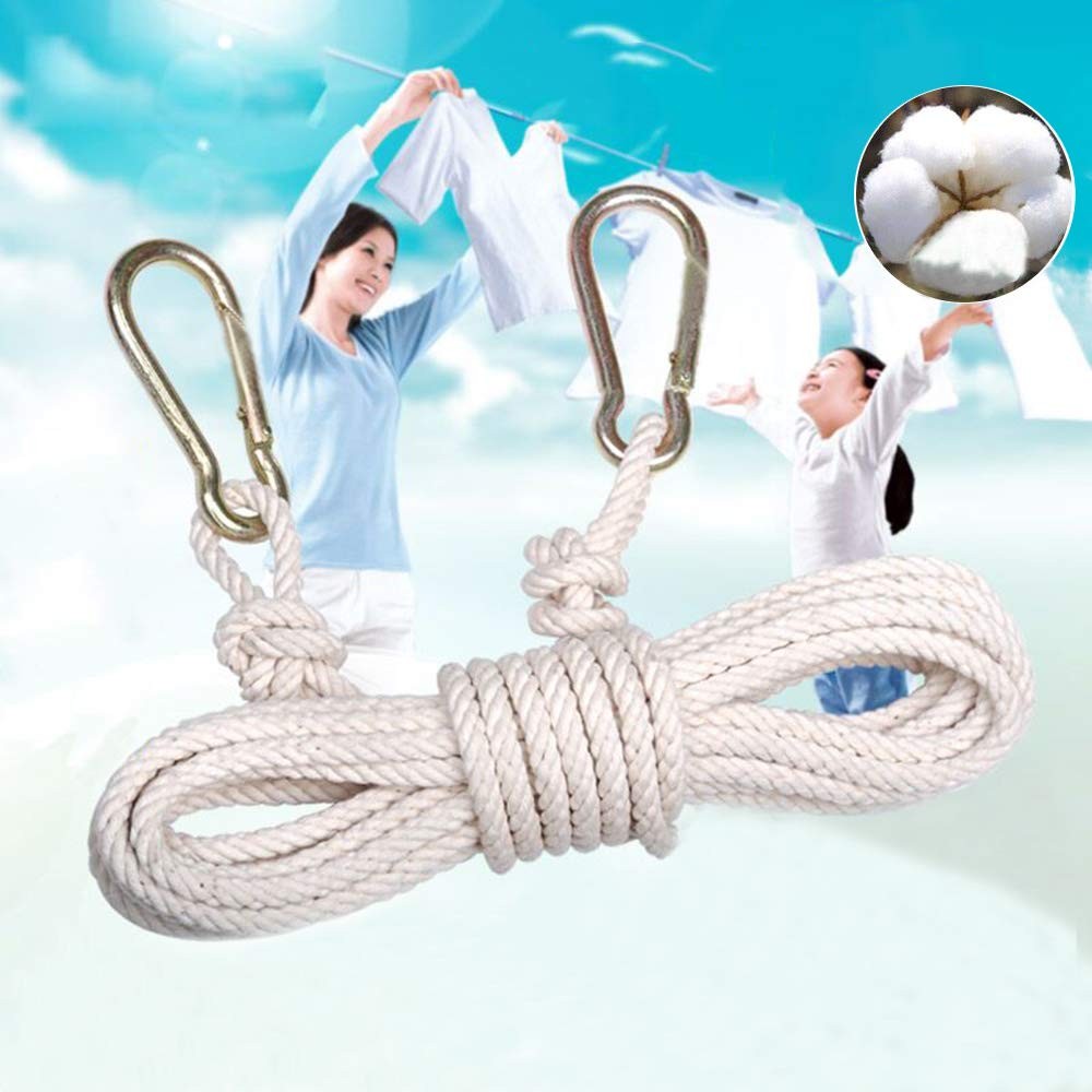 Portable Clothes Drying Rope Indoor Outdoor Adjustable Travel Clothesline
