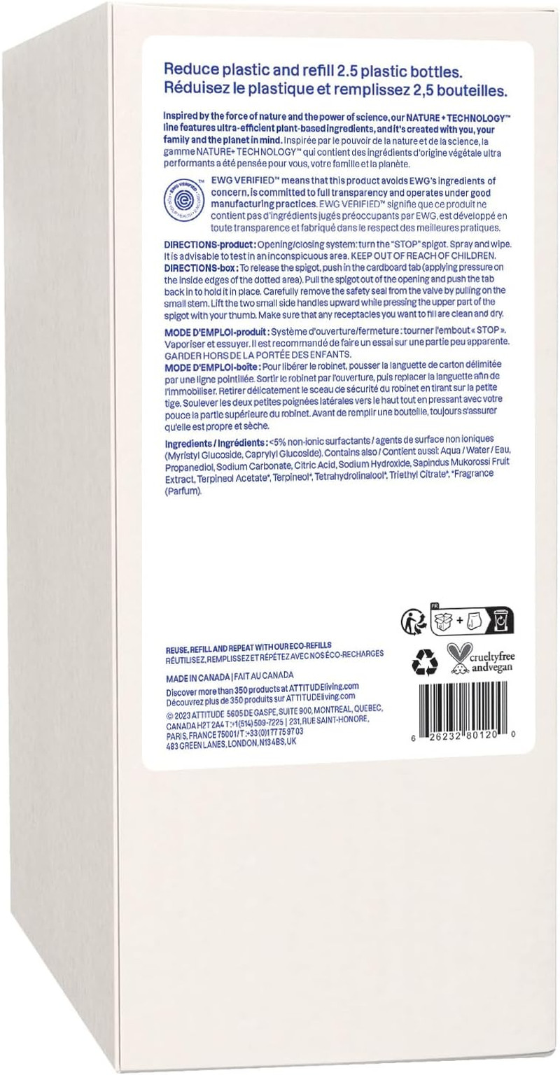 All-Purpose Cleaner Refill, EWG Verified, Plant-Based & Vegan, Multi-Surface Cle