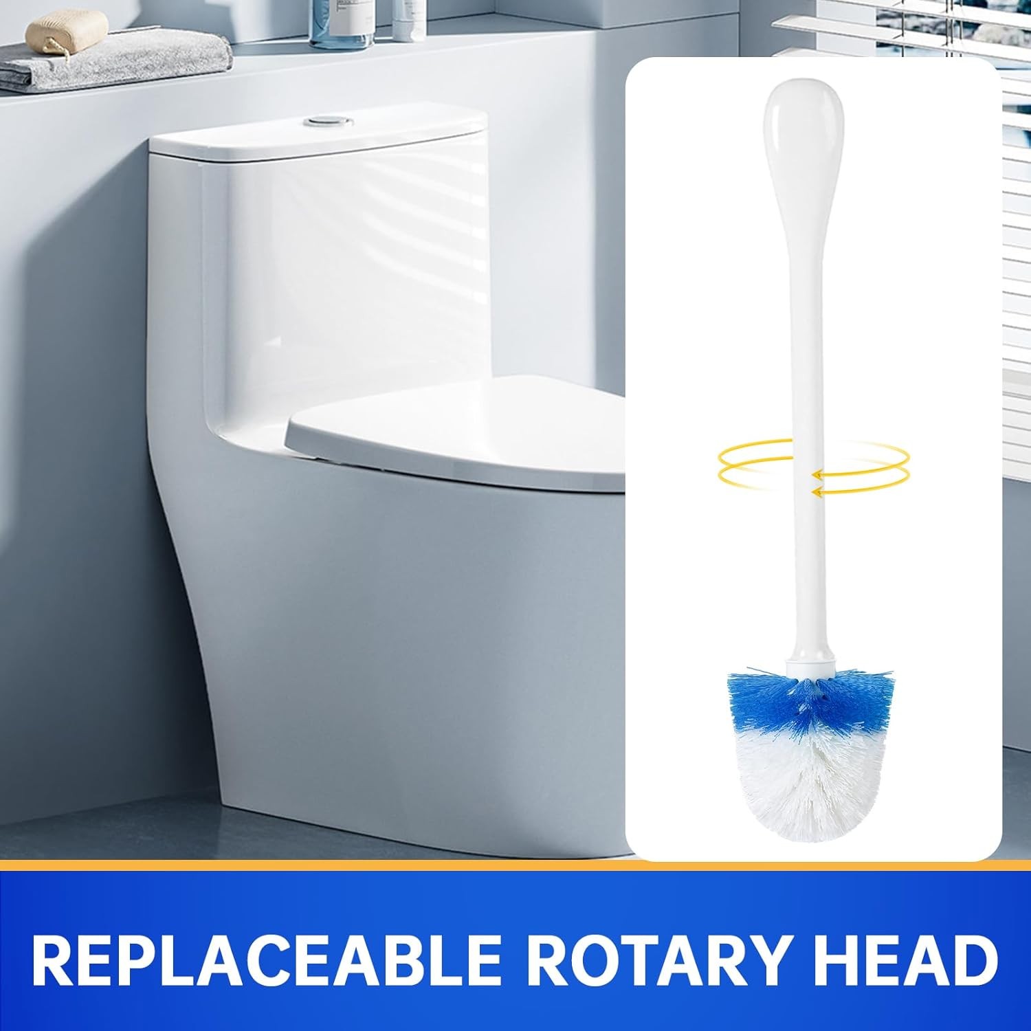 2 Pack Toilet Brush Replacement Head Compatible with OXO Good Grips Toilet
