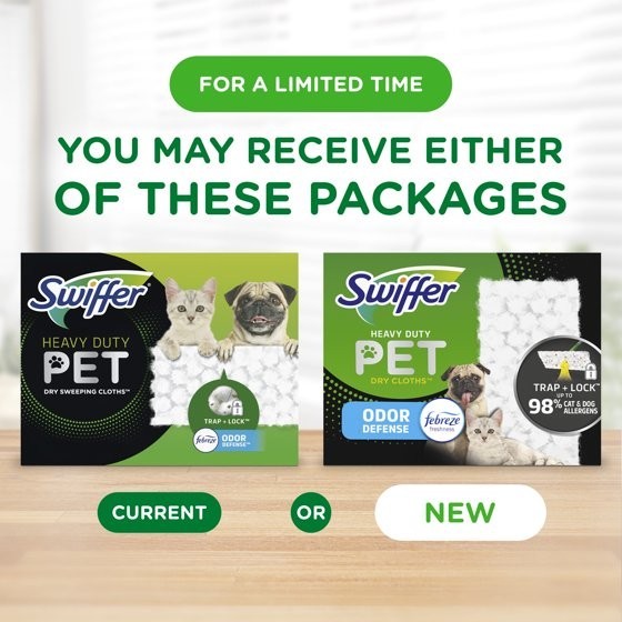 2 pack – Swiffer Hair Magnet Heavy Duty Pet Refills, Odor Defense, 32 Count