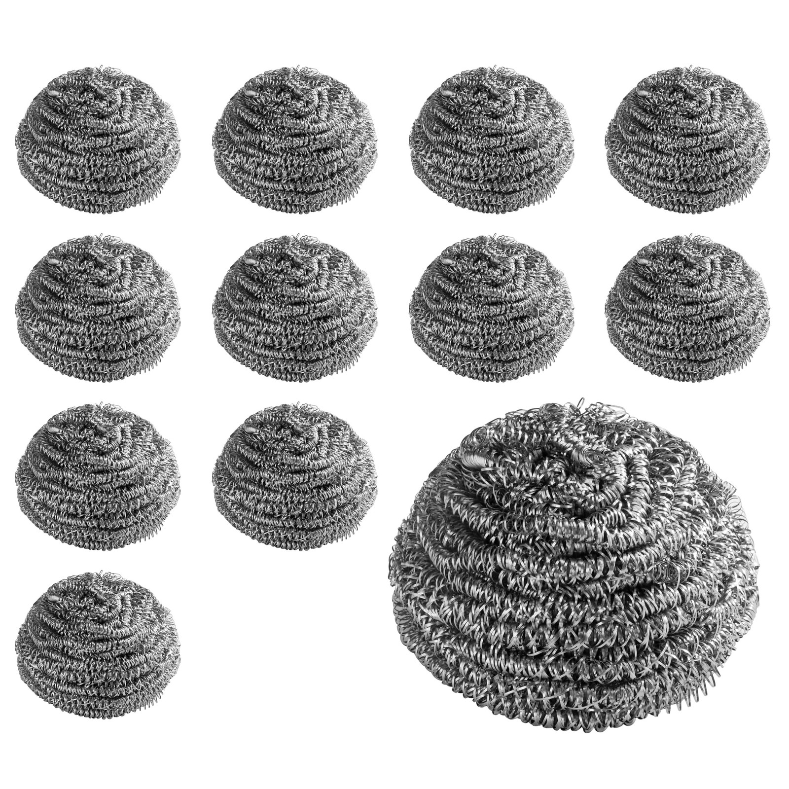 New Star Foodservice 54460 Extra Large (50 Grams) Stainless Steel Sponges Scr…