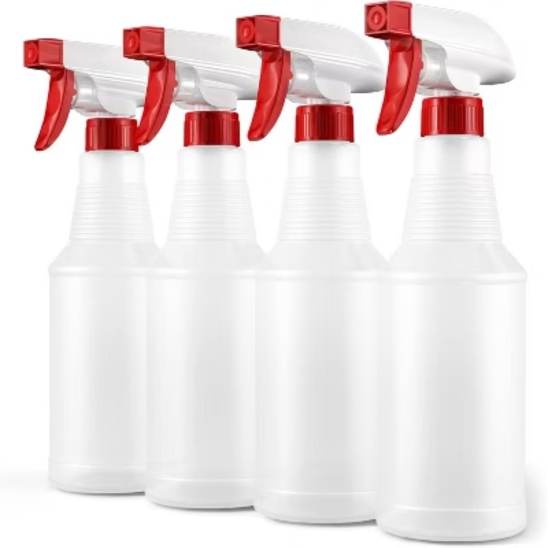 Spray Bottle (4 Pack,16 Oz), Commercial Grade, Industrial, Household Use