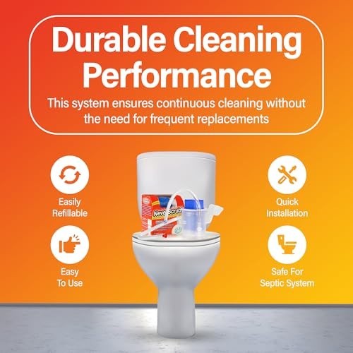 Self-Cleaning Toilet System Replacement Cartridge, 6 Pack, Lasts 3-5 Months, 1.6