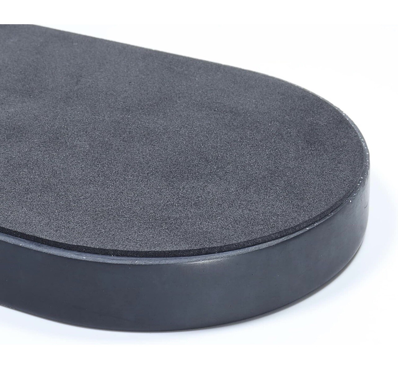 Concrete Oval Vanity Tray,Bathroom Trays for Counter,Concrete Tray Black