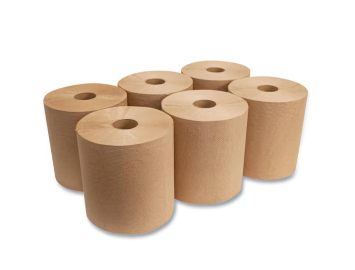 8 in. x 800 ft. Brown Morsoft Universal Roll Towels (6-Rolls/Carton)