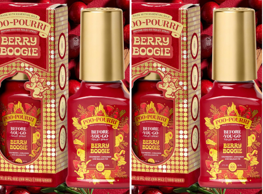 2X Poo-Pourri Holiday Before-You-Go Toilet Spray, Berry Boogie, 2 Fl Oz